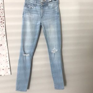 Abercrombie & Fitch super skinny light wash jeans